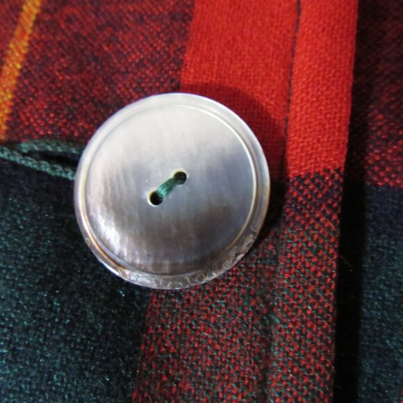 Vintage Pendleton 49ers Plaid Tartan Red 100% Virgin Wool Jacket Size L - Picture 6 of 7